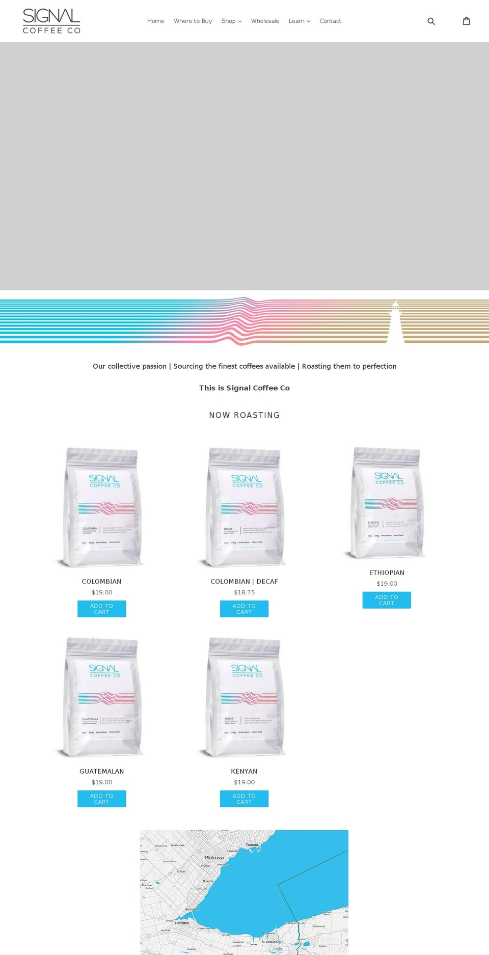 signalcoffeeco.com — Shopify storefront screenshot