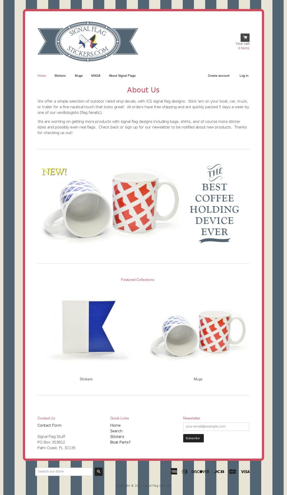 signalflagstuff.com shopify website screenshot