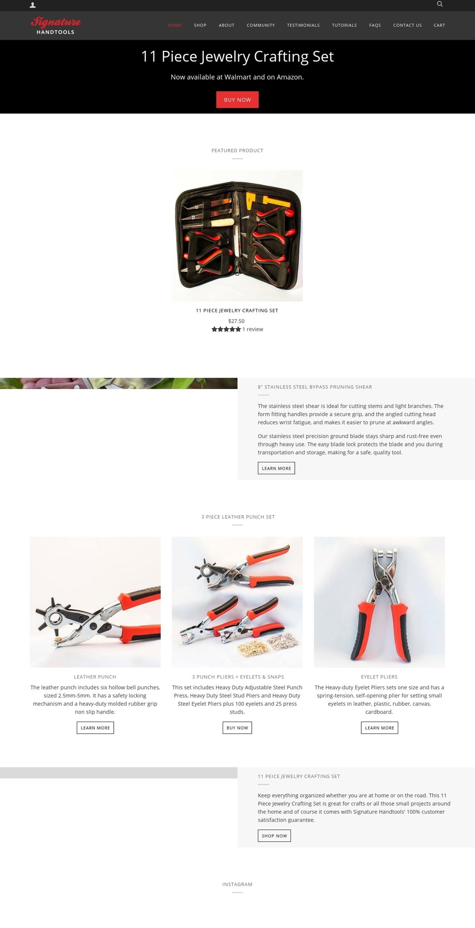 signaturehandtools.com — Shopify storefront screenshot