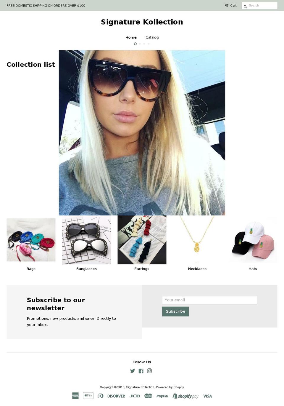 signaturekollection.com — Shopify storefront screenshot