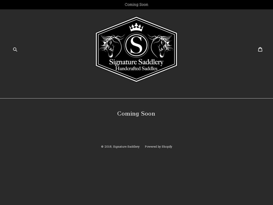 signaturesaddlery.com — Shopify storefront screenshot