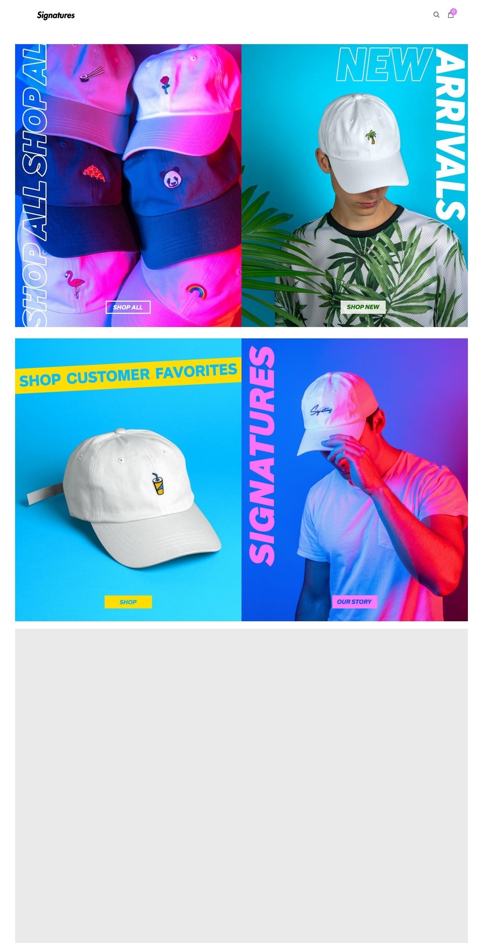 Signatures Shopify theme site example signaturesclothing.com