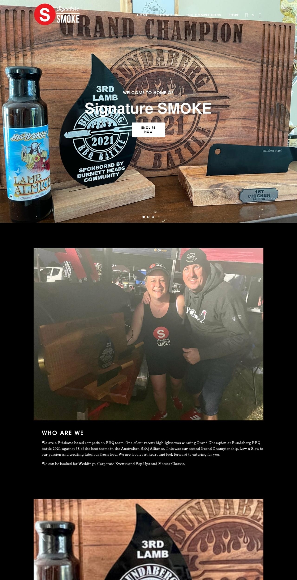 signaturesmoke.com shopify website screenshot