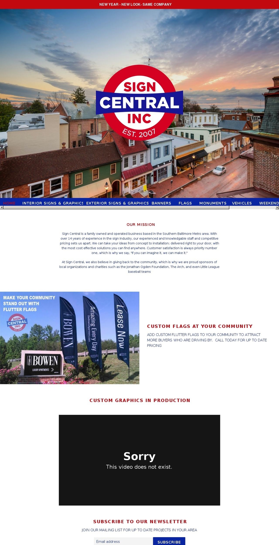 signcent.com — Shopify storefront screenshot