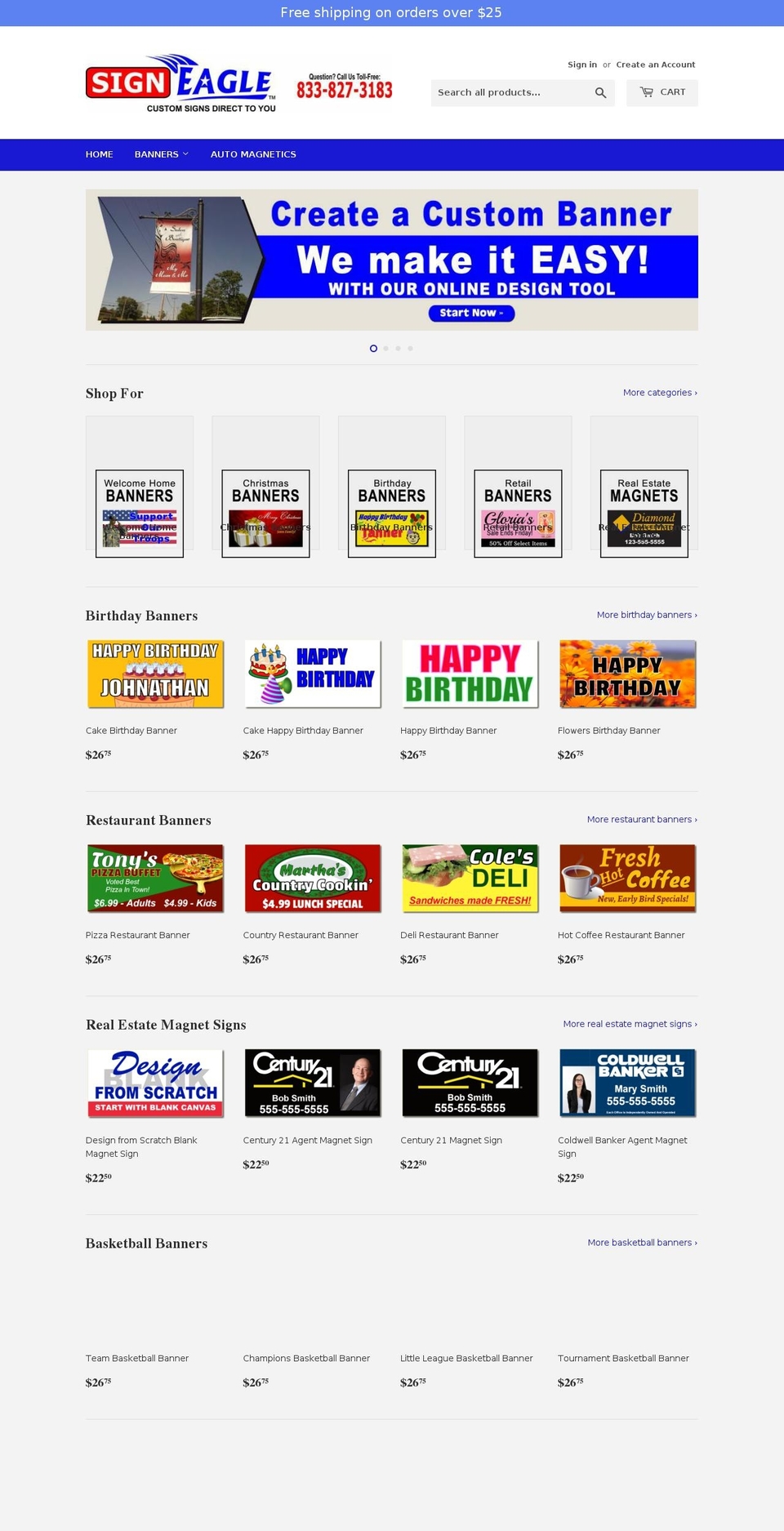 signeagle.com shopify website screenshot