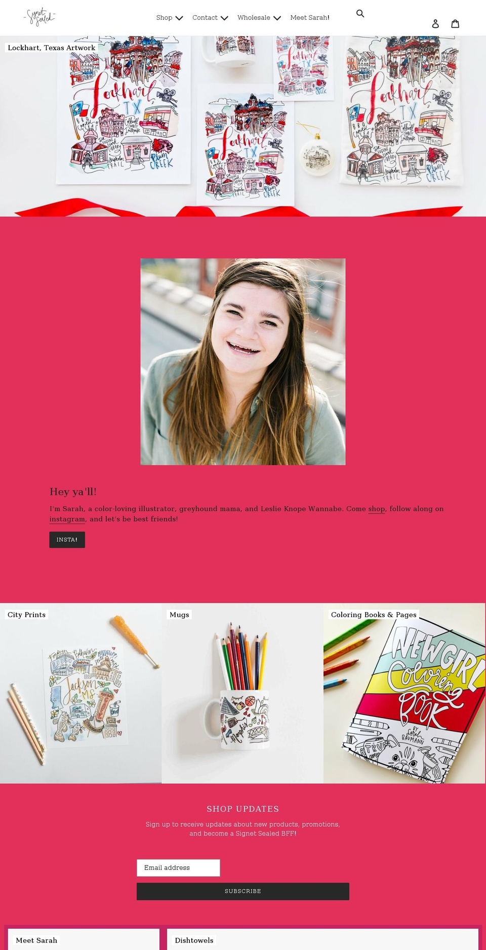 signetsealed.com shopify website screenshot