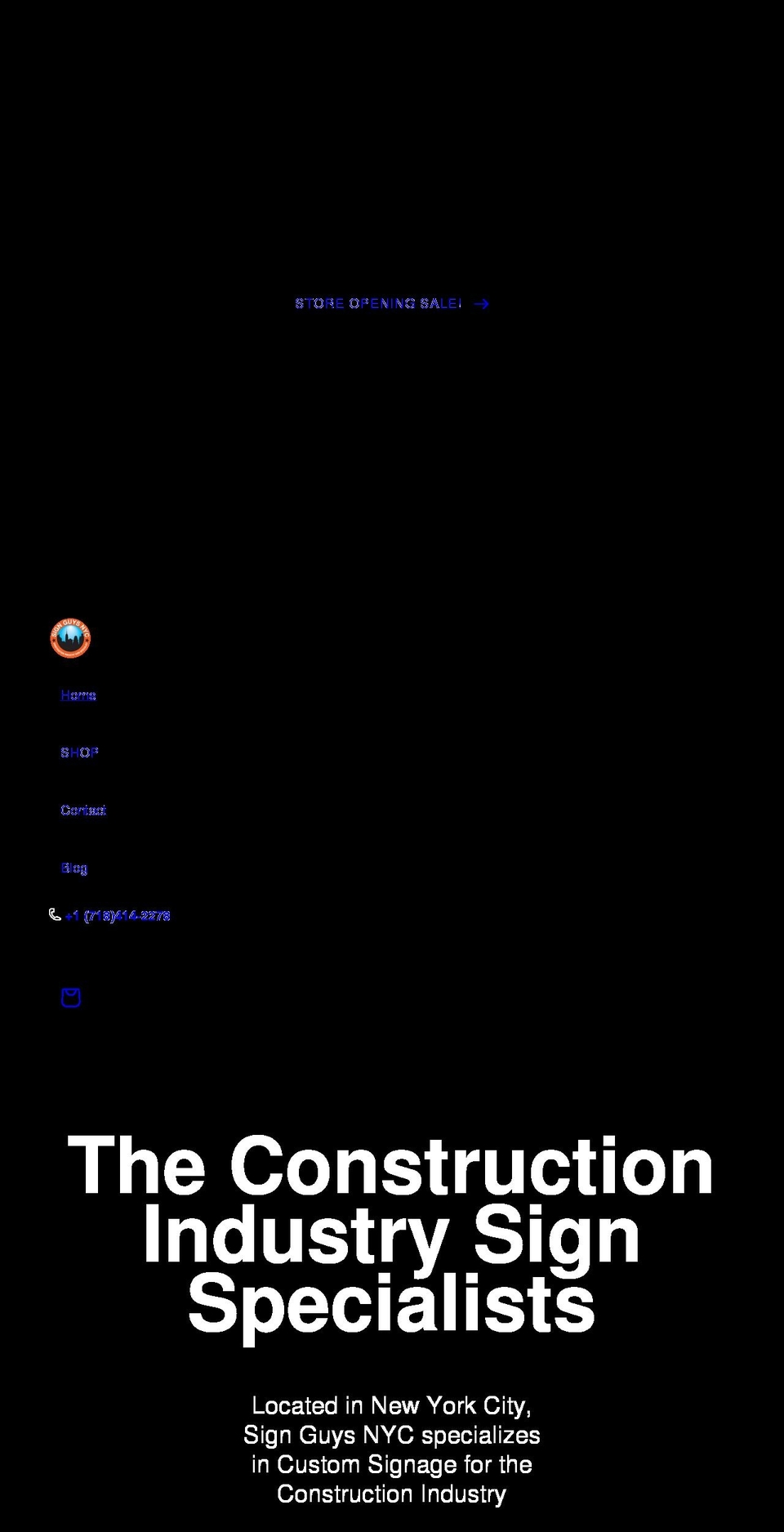 signguysnyc.com shopify website screenshot
