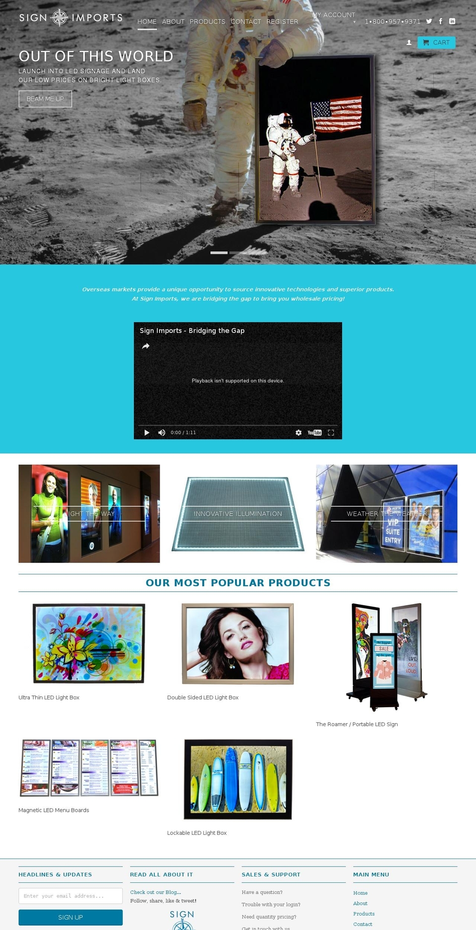 signimports.com shopify website screenshot