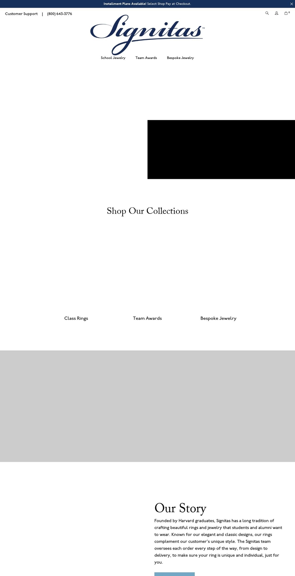 signitas.com shopify website screenshot