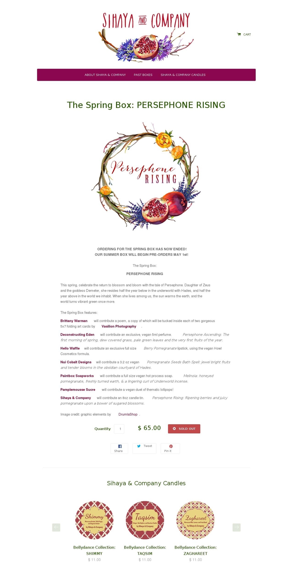 sihayaandcompany.com shopify website screenshot