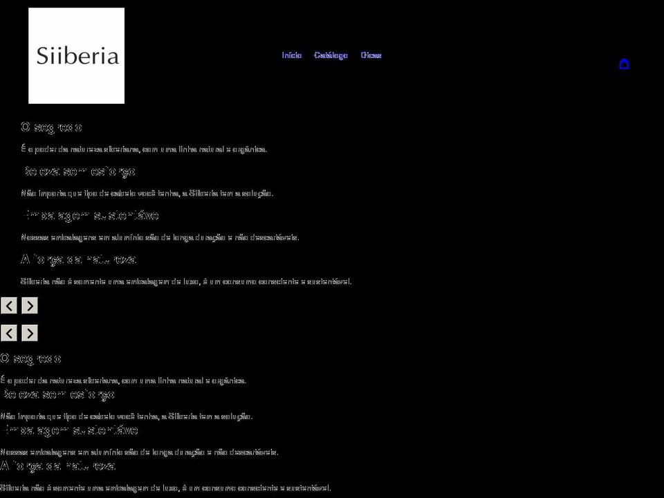 siiberia.com shopify website screenshot