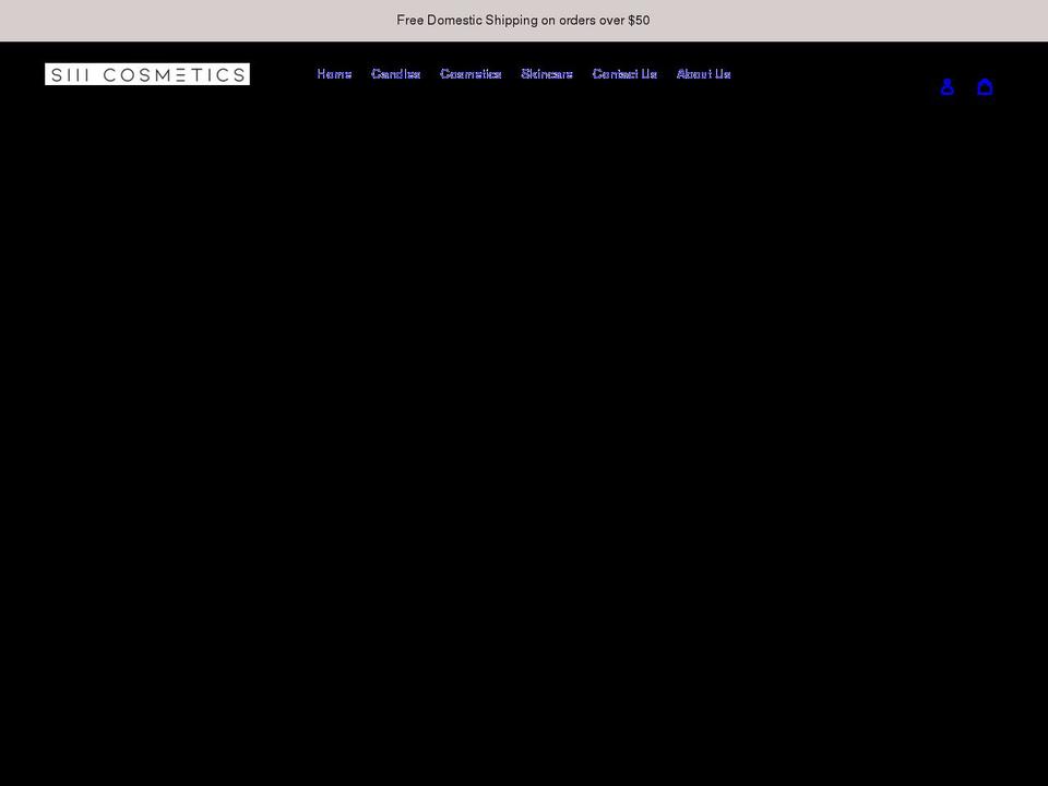 siiicosmetics.com shopify website screenshot