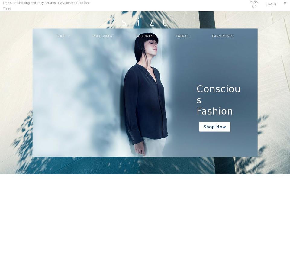 siizu.com shopify website screenshot