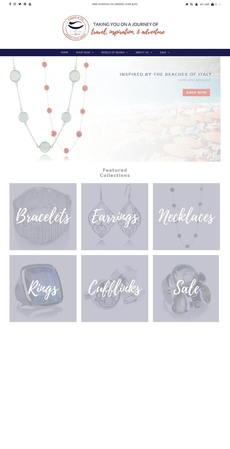 sikaraandcompany.com — Shopify storefront screenshot