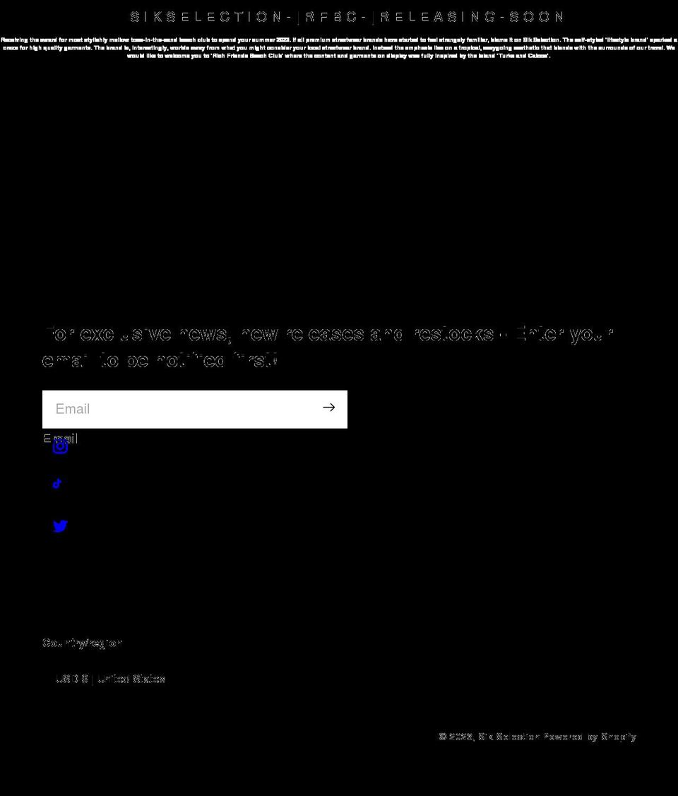 sikselection.com — Shopify storefront screenshot
