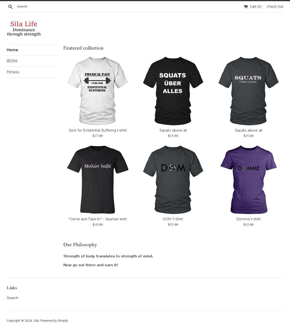 sila-life.com — Shopify storefront screenshot