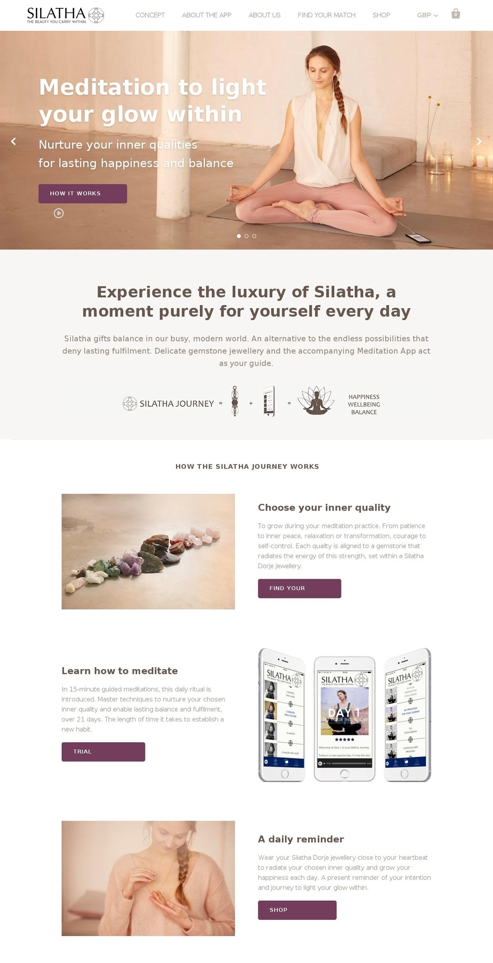 Startup Shopify theme site example silatha.com