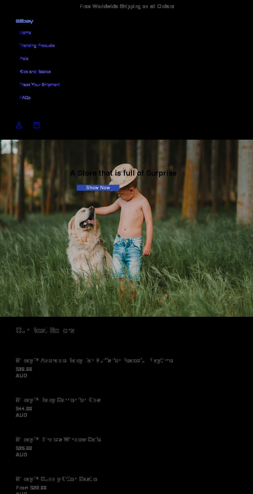 silbay.com shopify website screenshot