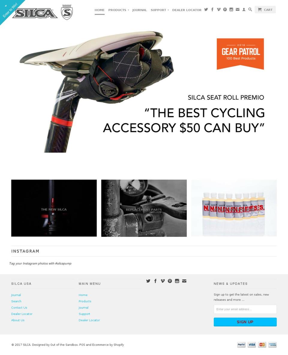 Launch Shopify theme site example silca.cc