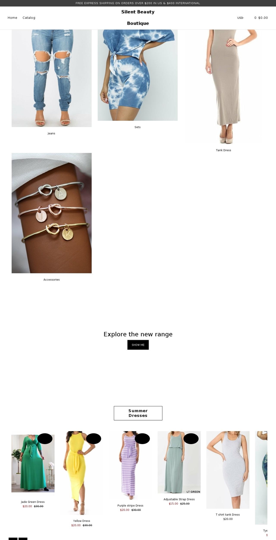 silentbeautyboutique.com shopify website screenshot