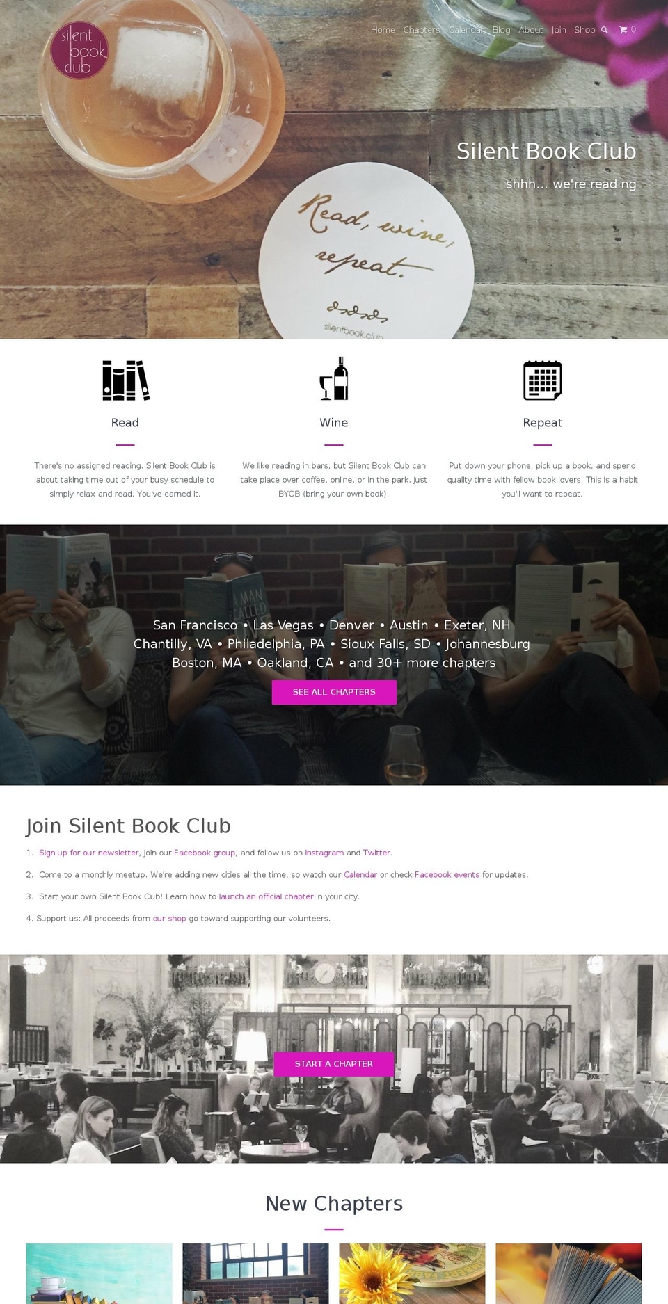 silentbookclub.com shopify website screenshot