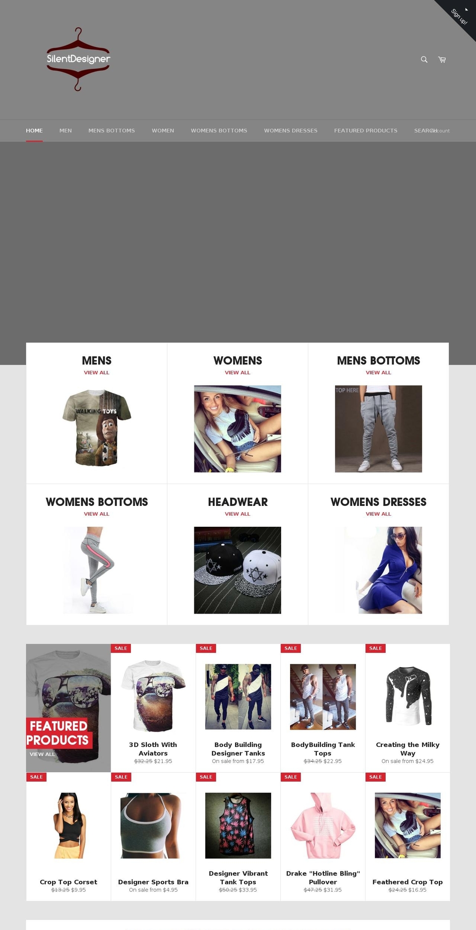 silentdesigner.com shopify website screenshot