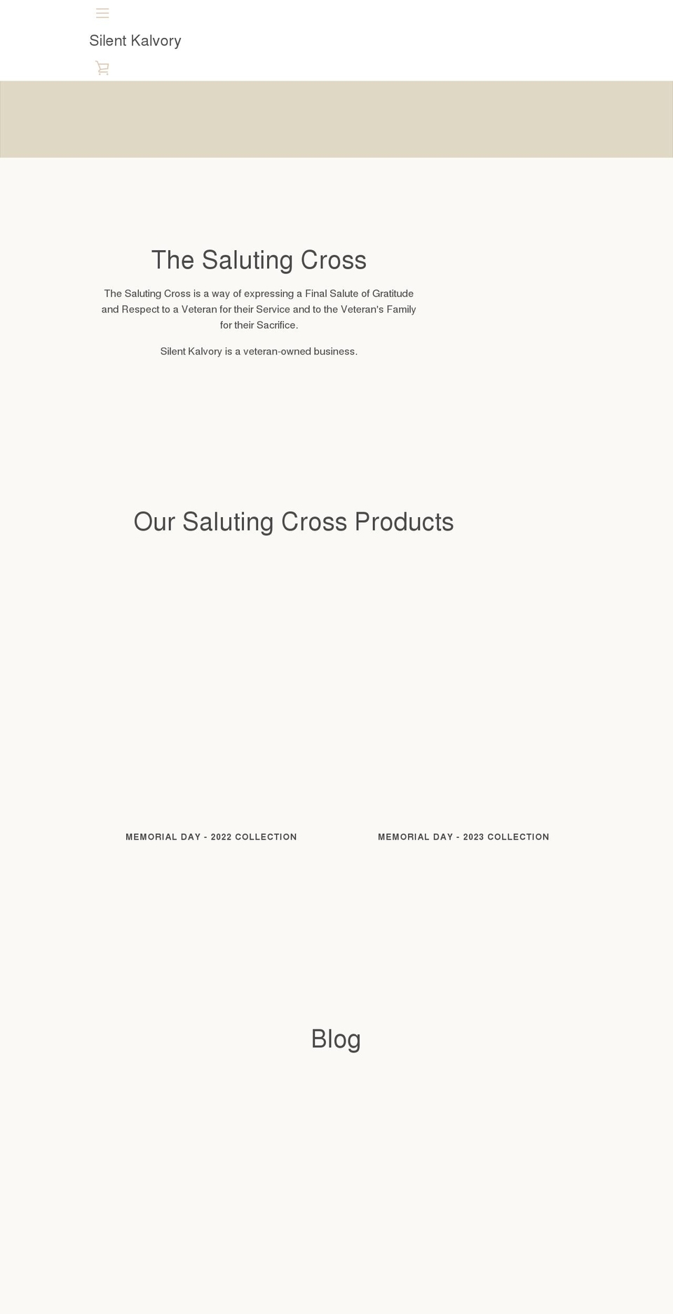silentkalvory.com shopify website screenshot