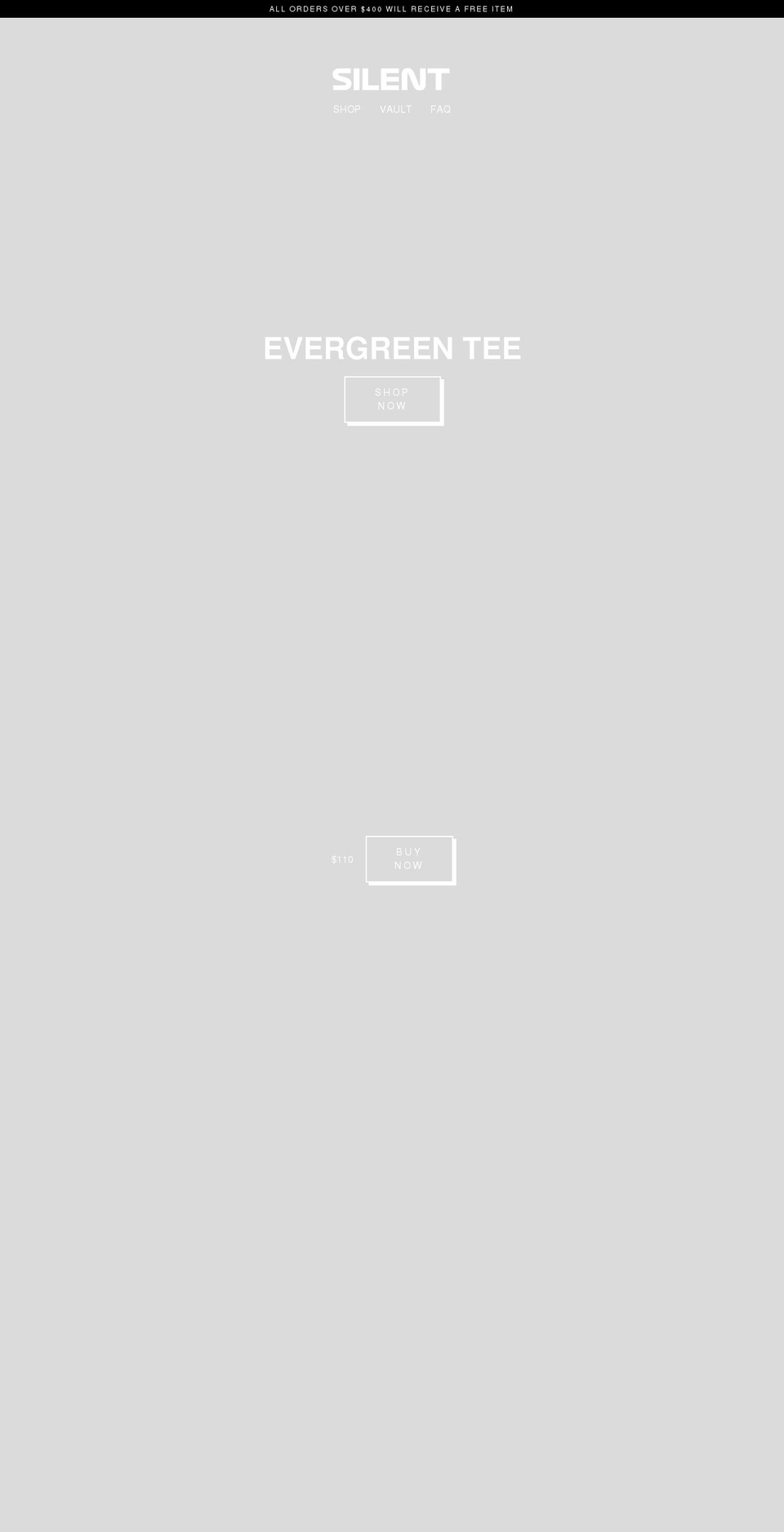 silentworldwide.com shopify website screenshot