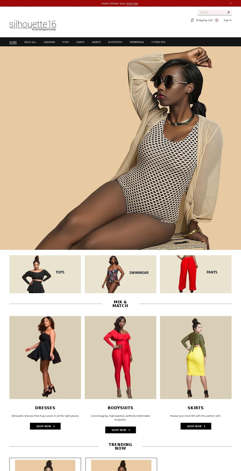 silhouette16.com — Shopify storefront screenshot