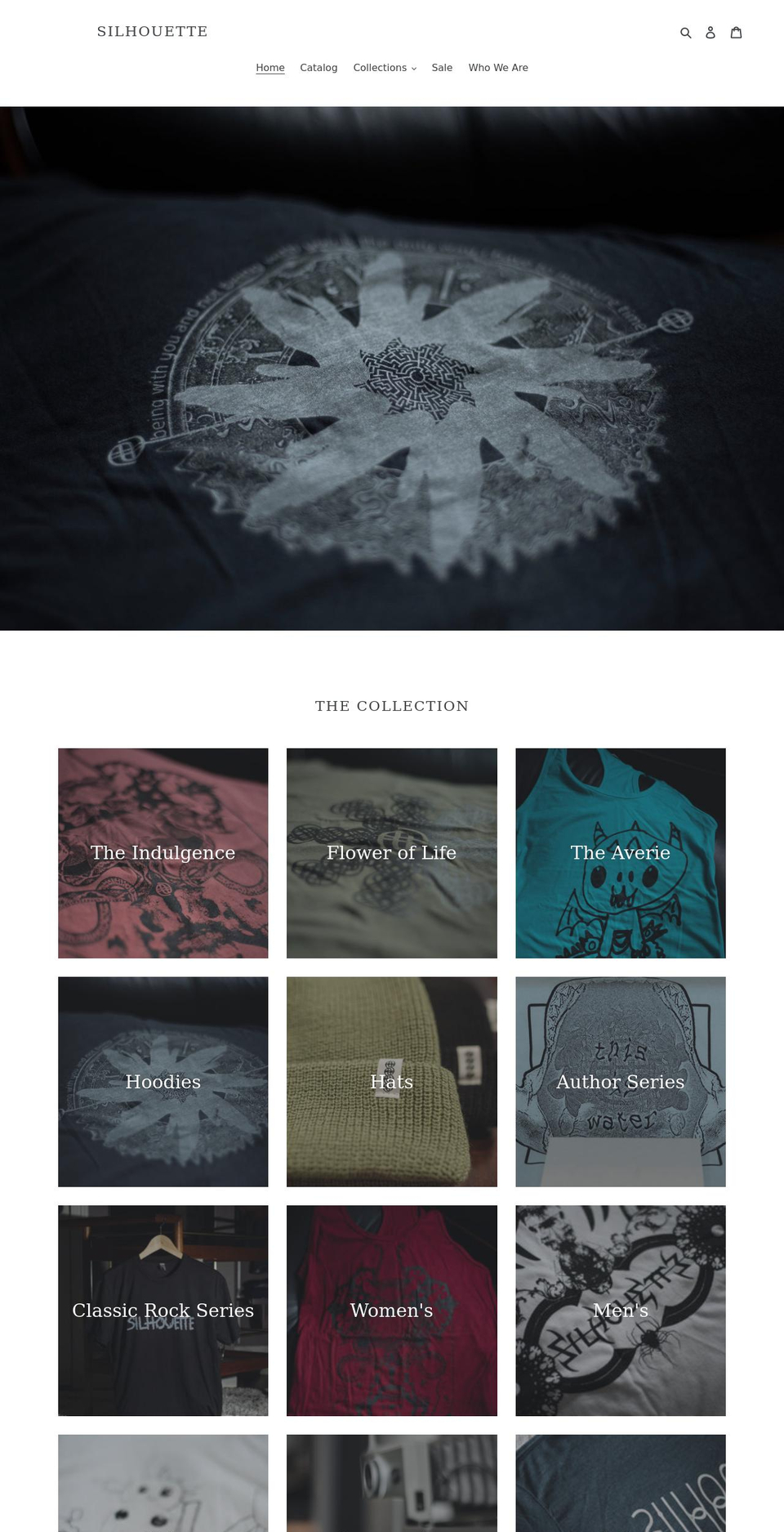 silhouettebrand.com shopify website screenshot