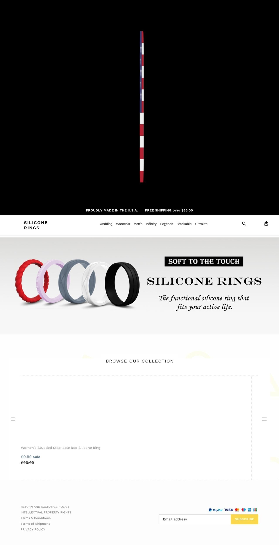 siliconerings.com — Shopify storefront screenshot