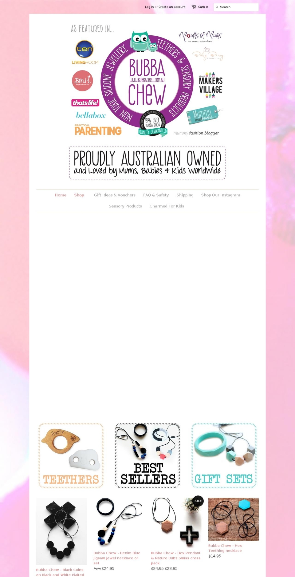 siliconeteethingjewellery.com shopify website screenshot
