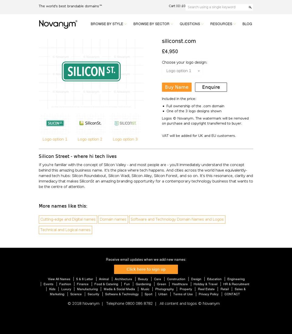 siliconst.com shopify website screenshot