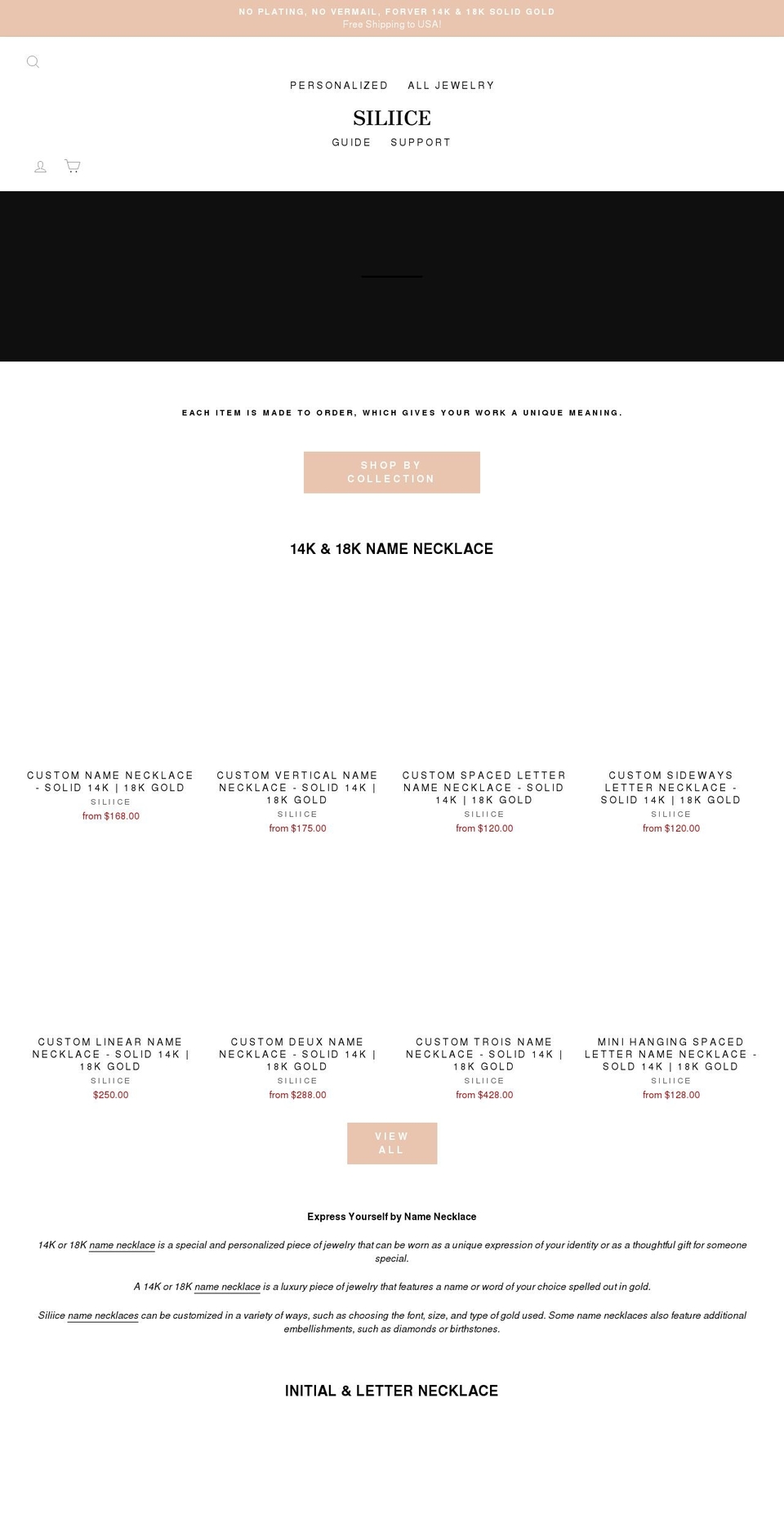 siliice.com shopify website screenshot