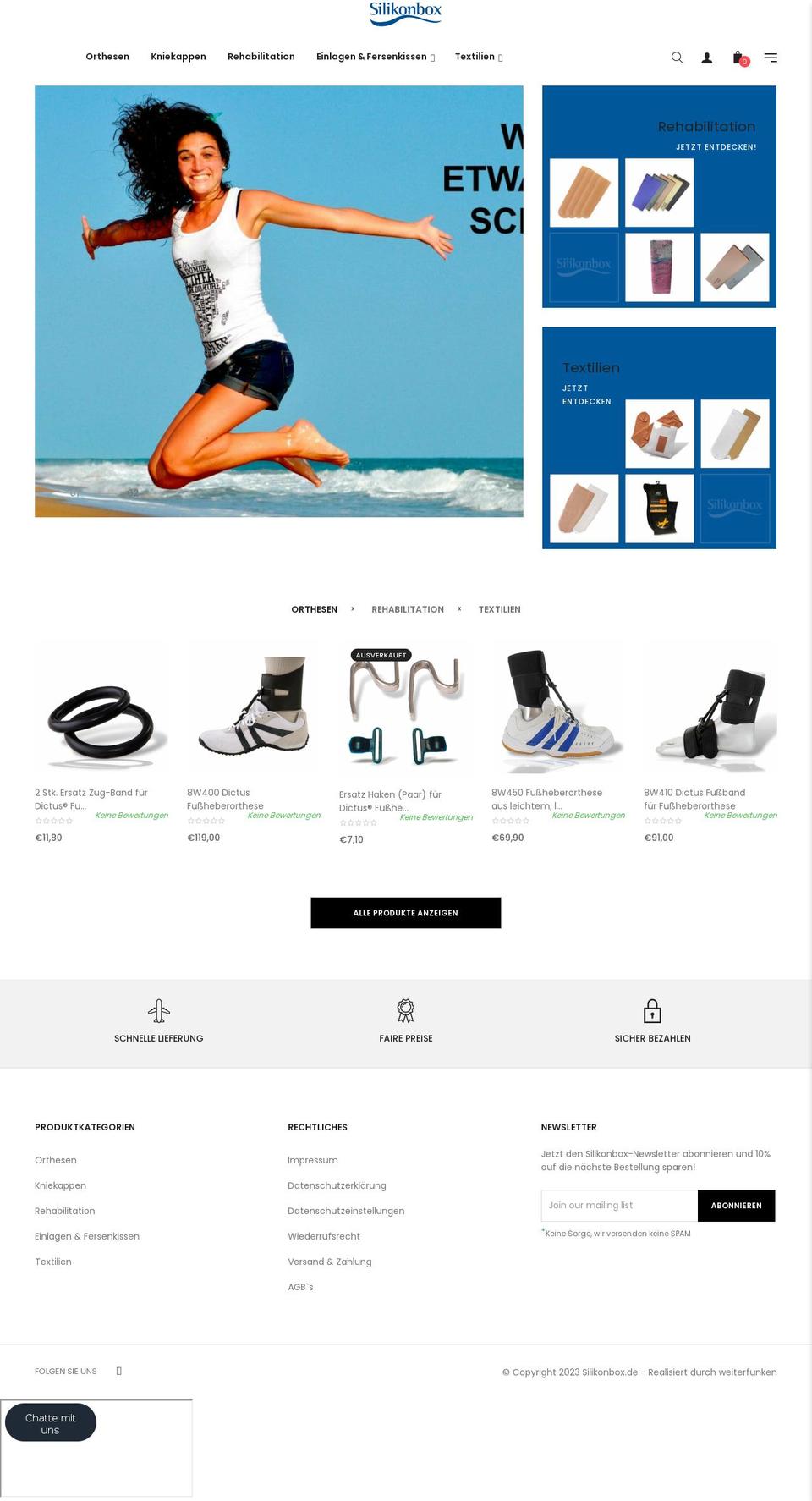 silikonbox.de shopify website screenshot