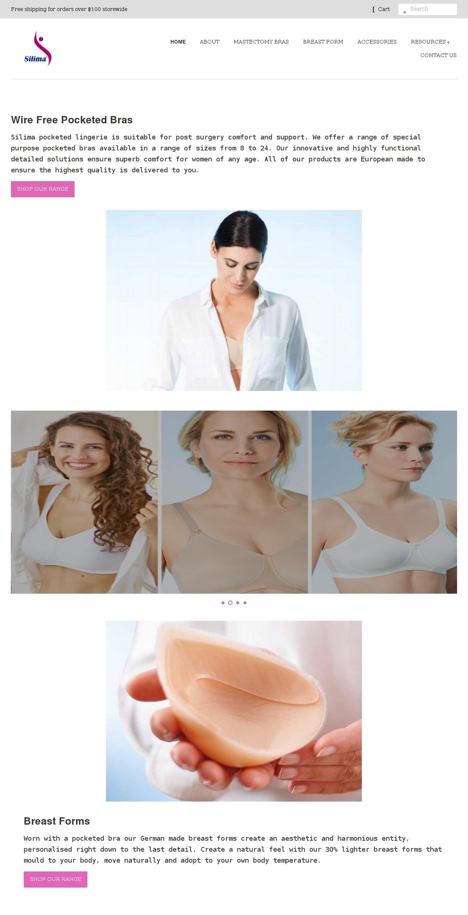 silima.com.au shopify website screenshot