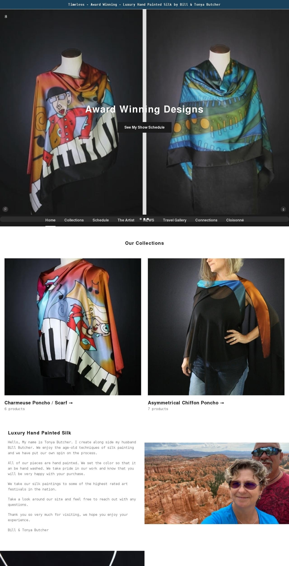 silk-painting.com — Shopify storefront screenshot