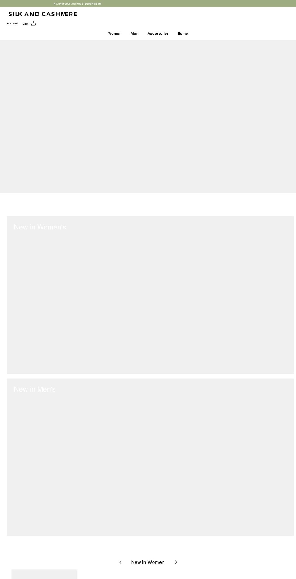 silkandcashmere.co.uk shopify website screenshot