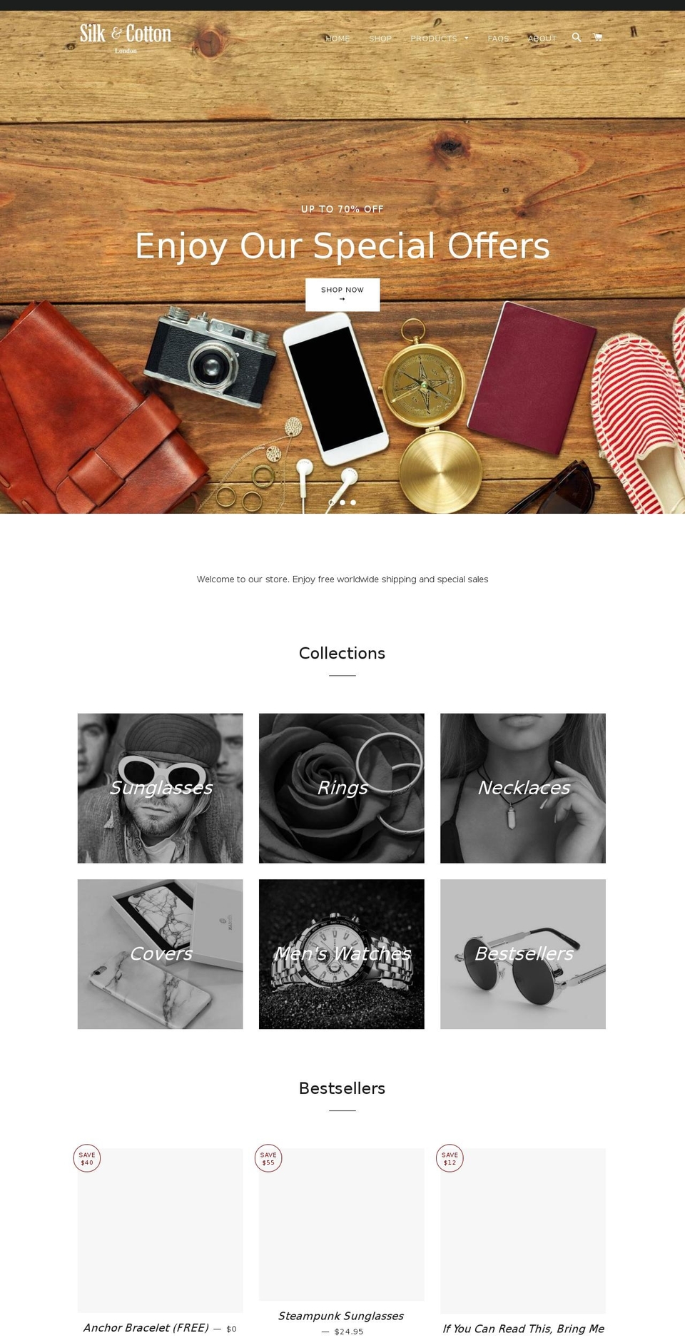 silkandcotton.store shopify website screenshot