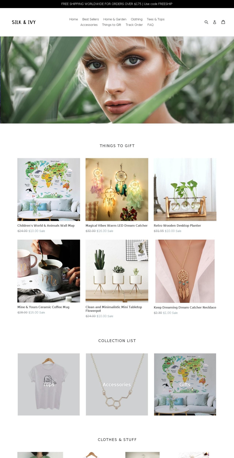 silkandivy.com shopify website screenshot