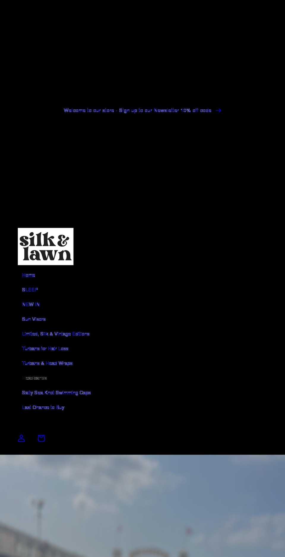 silkandlawn.com shopify website screenshot