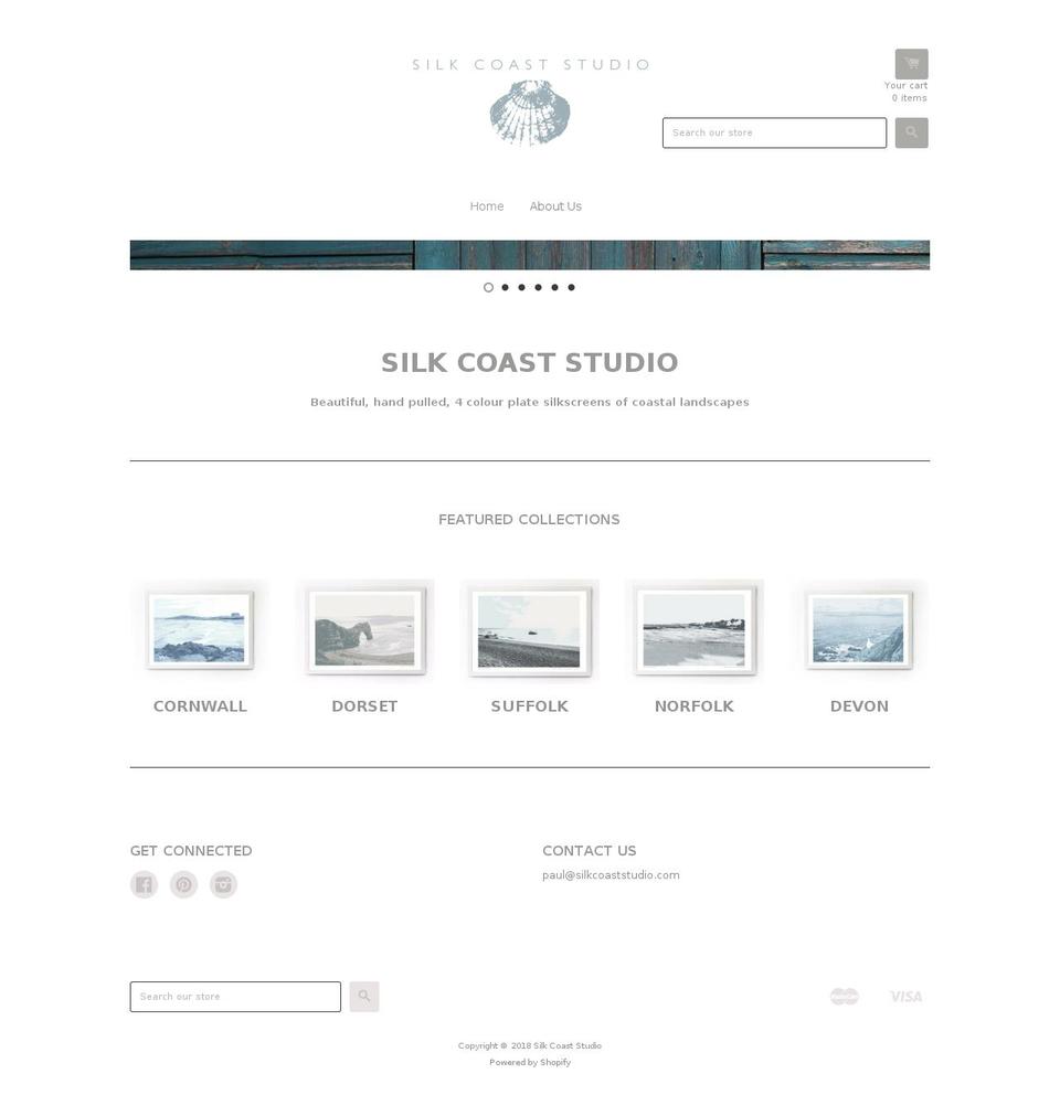 silkcoaststudio.com — Shopify storefront screenshot