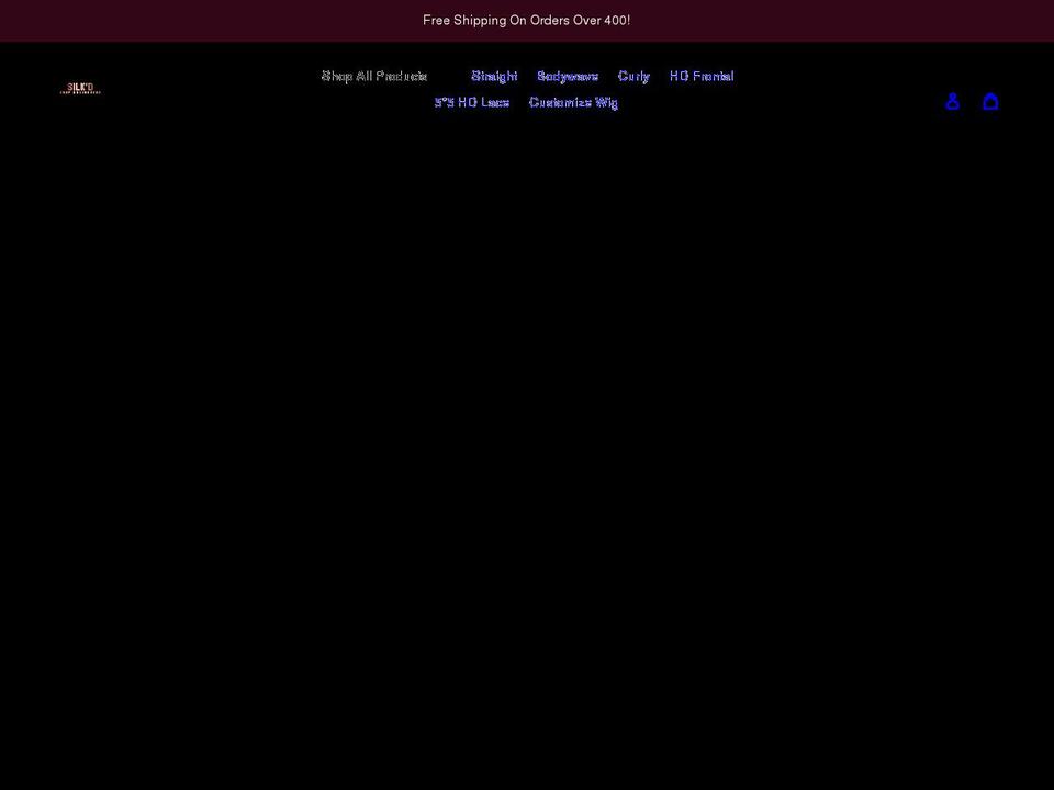 silkdhaircollection.com shopify website screenshot
