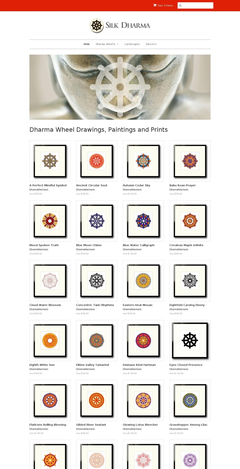 silkdharma.com — Shopify storefront screenshot