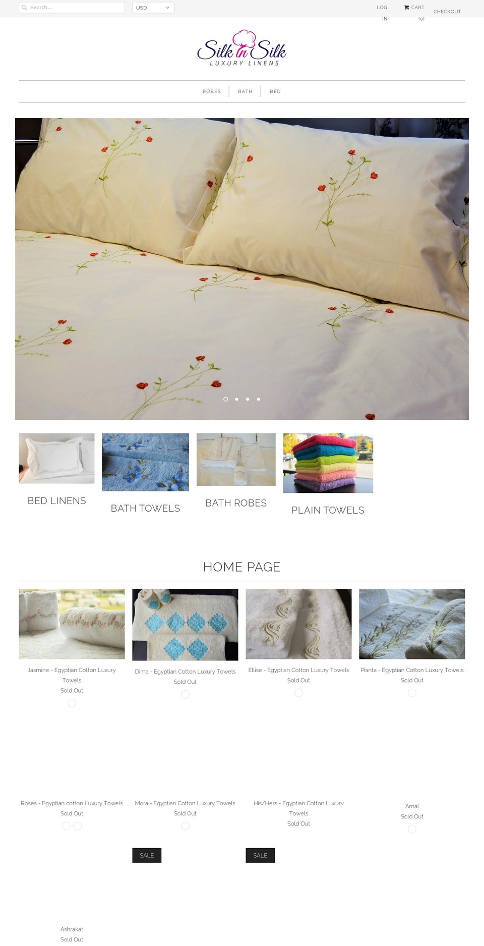 silkinsilk.com shopify website screenshot