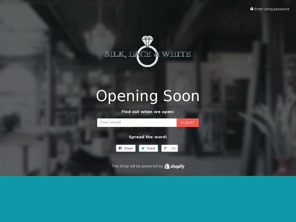 silklacewhite.com shopify website screenshot
