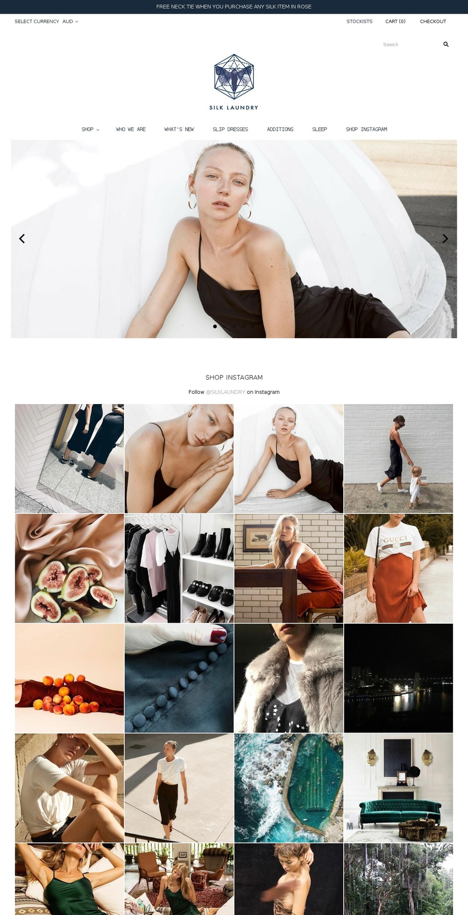 Copy of New Grid Shopify theme site example silklaundry.com