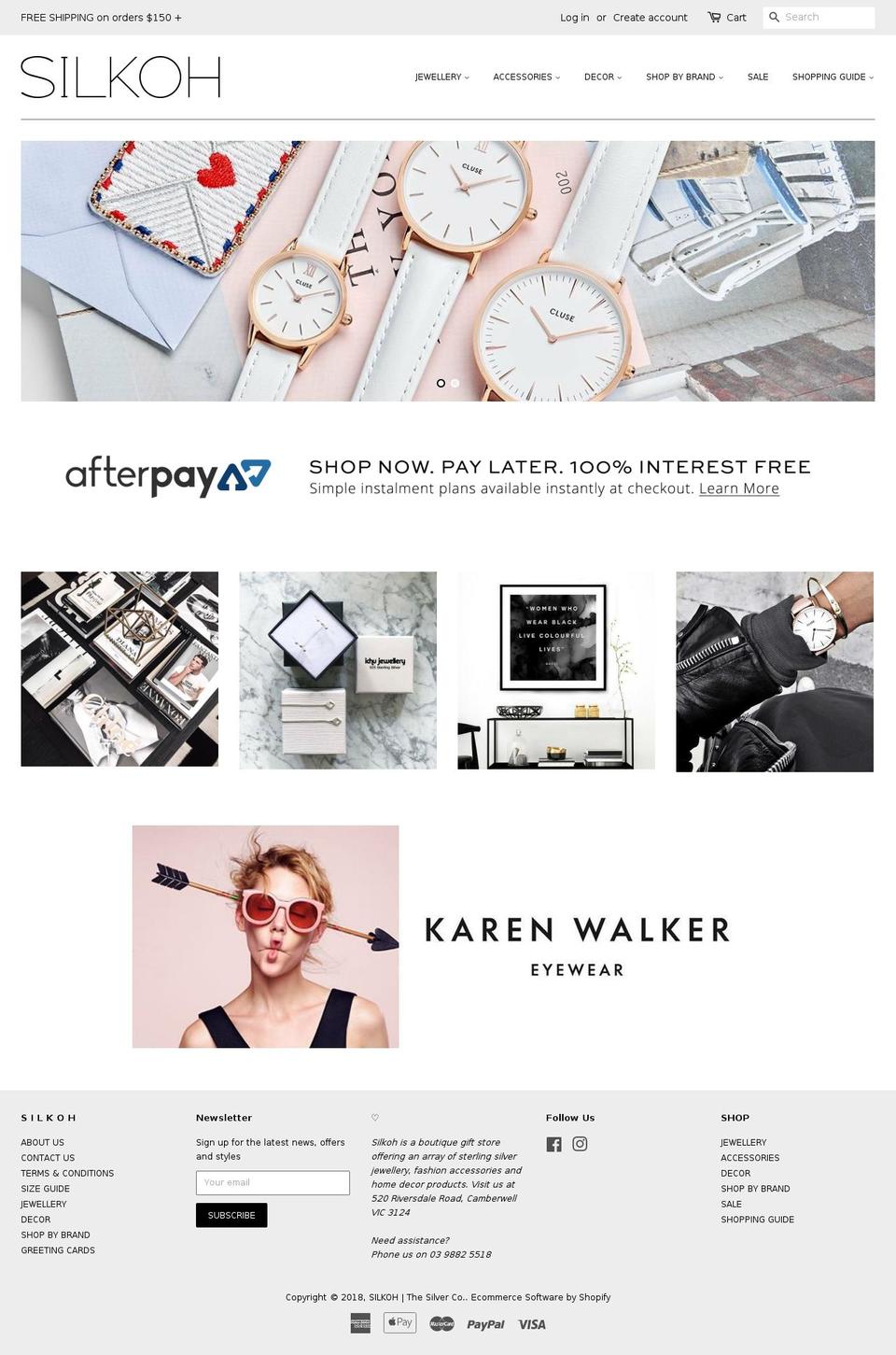 silkoh.com — Shopify storefront screenshot