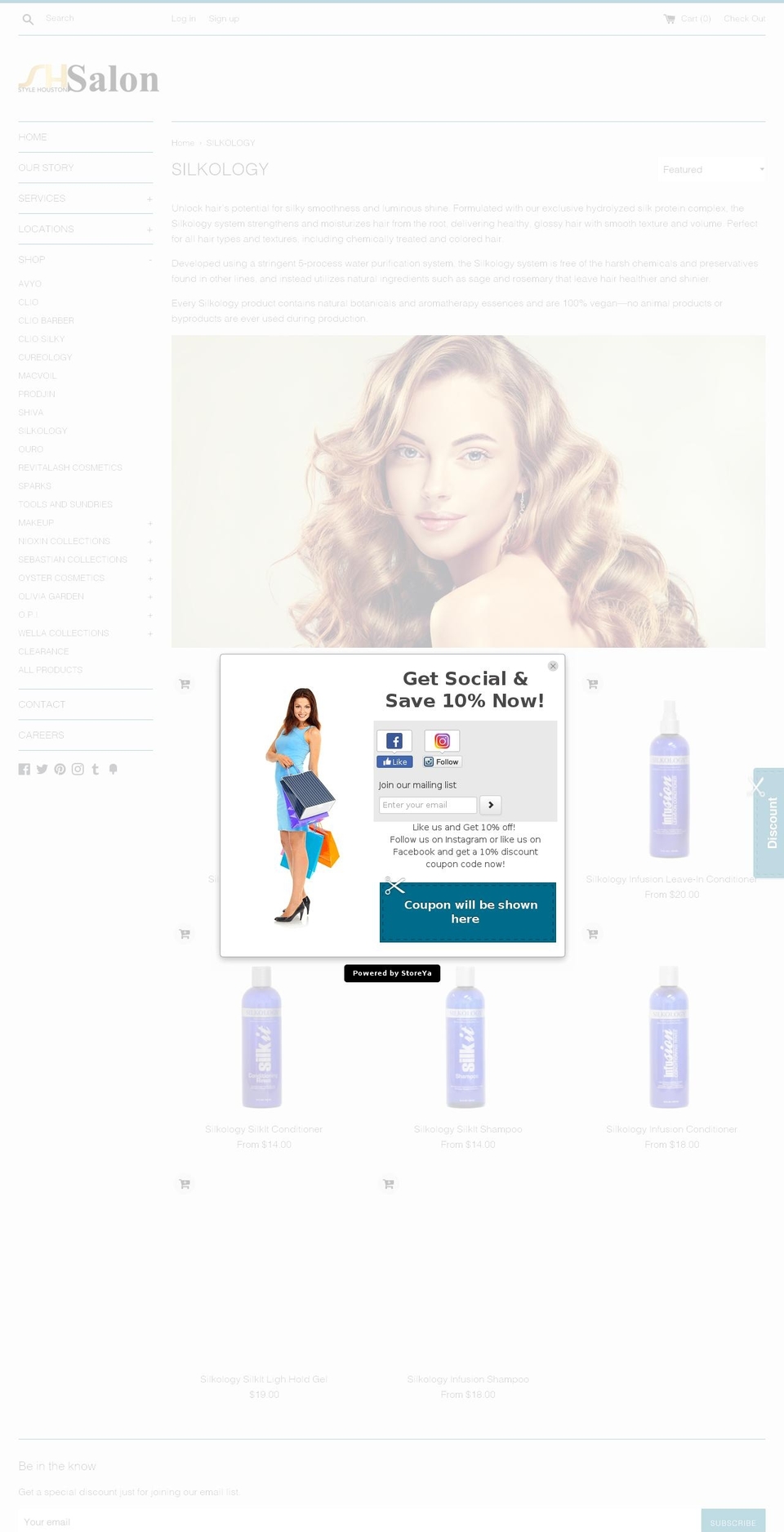 silkology.com — Shopify storefront screenshot
