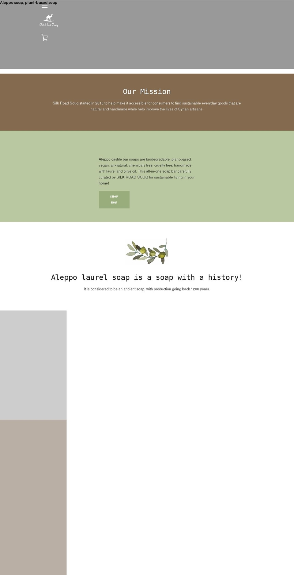 silkroad-souq.com shopify website screenshot